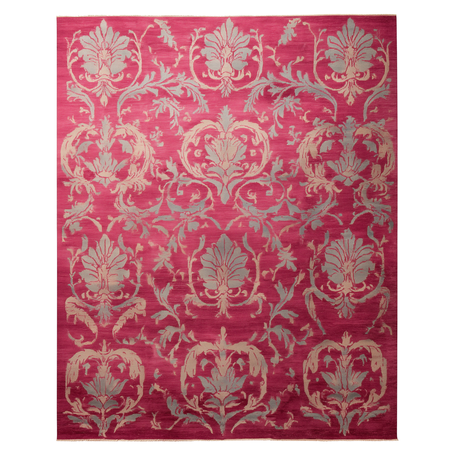 Imperial Blossom Court Hand Tufted Viscose Rug