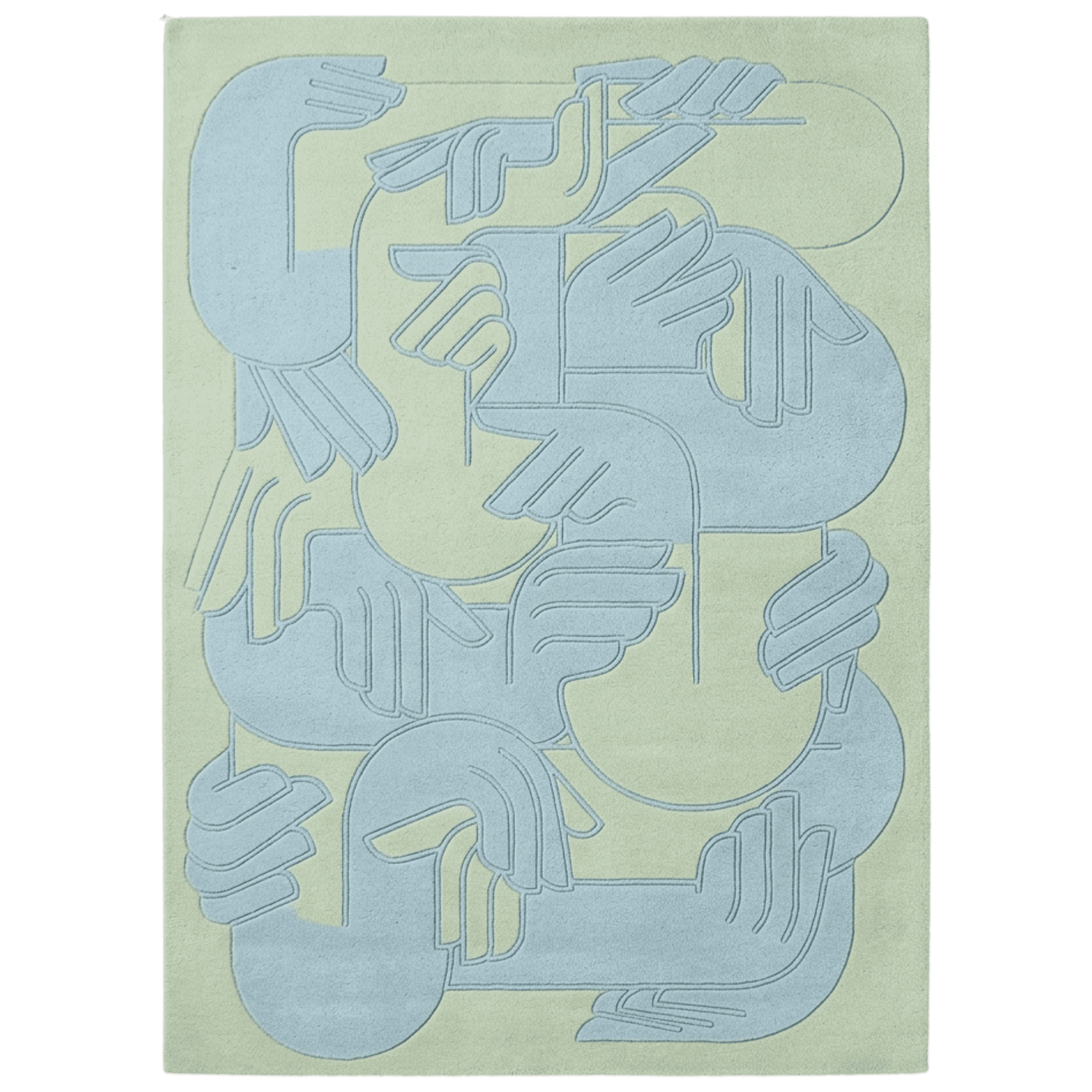 Indigo Harmony Hand Tufted Wool Rug