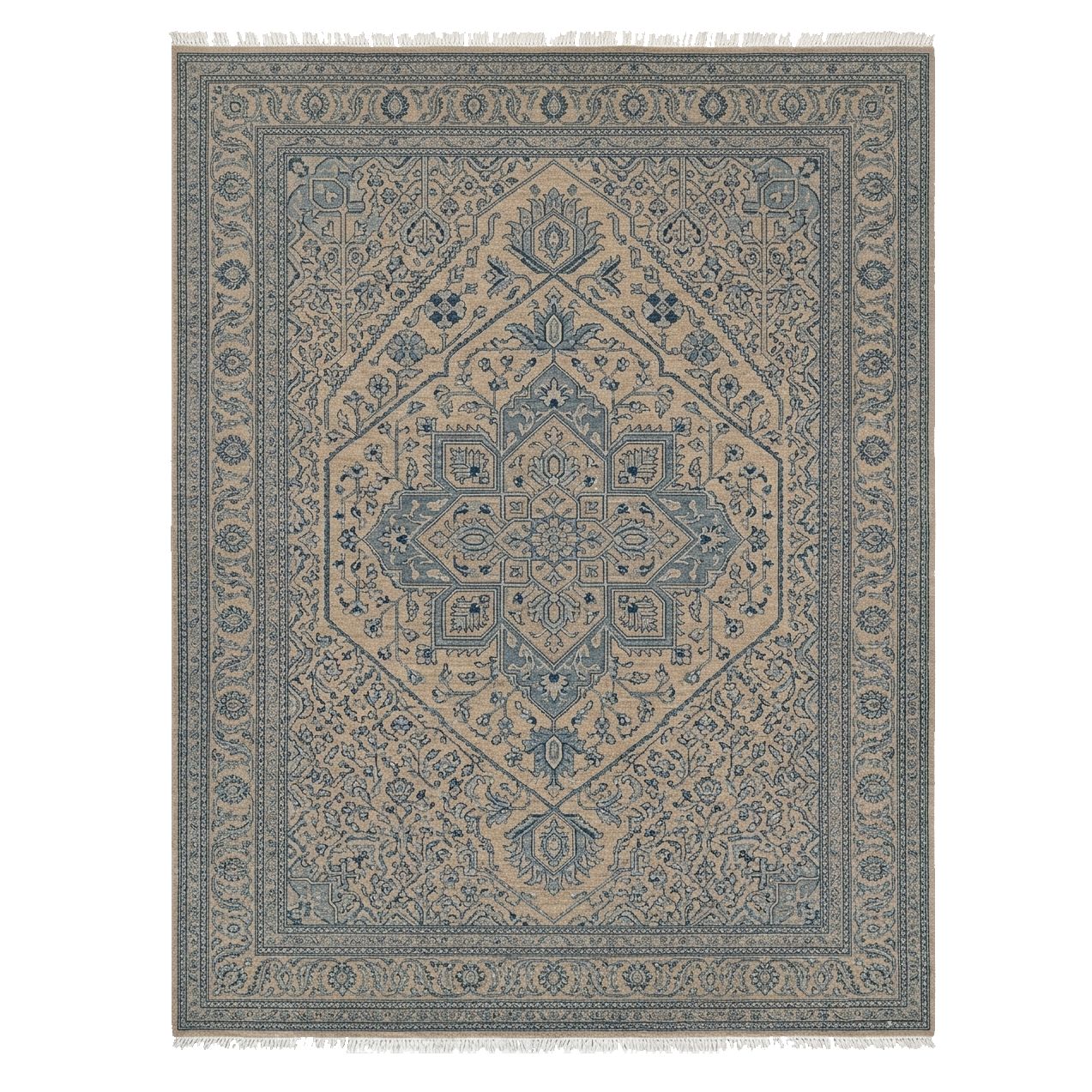 Indigo Weave Hand Knotted Rug