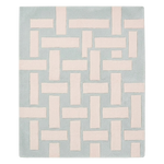 Interlocking Pop Lines Hand Tufted Wool Rug 