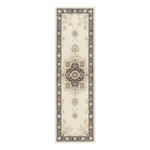 Ivory Rosette Parade Hand Tufted Runner Rug