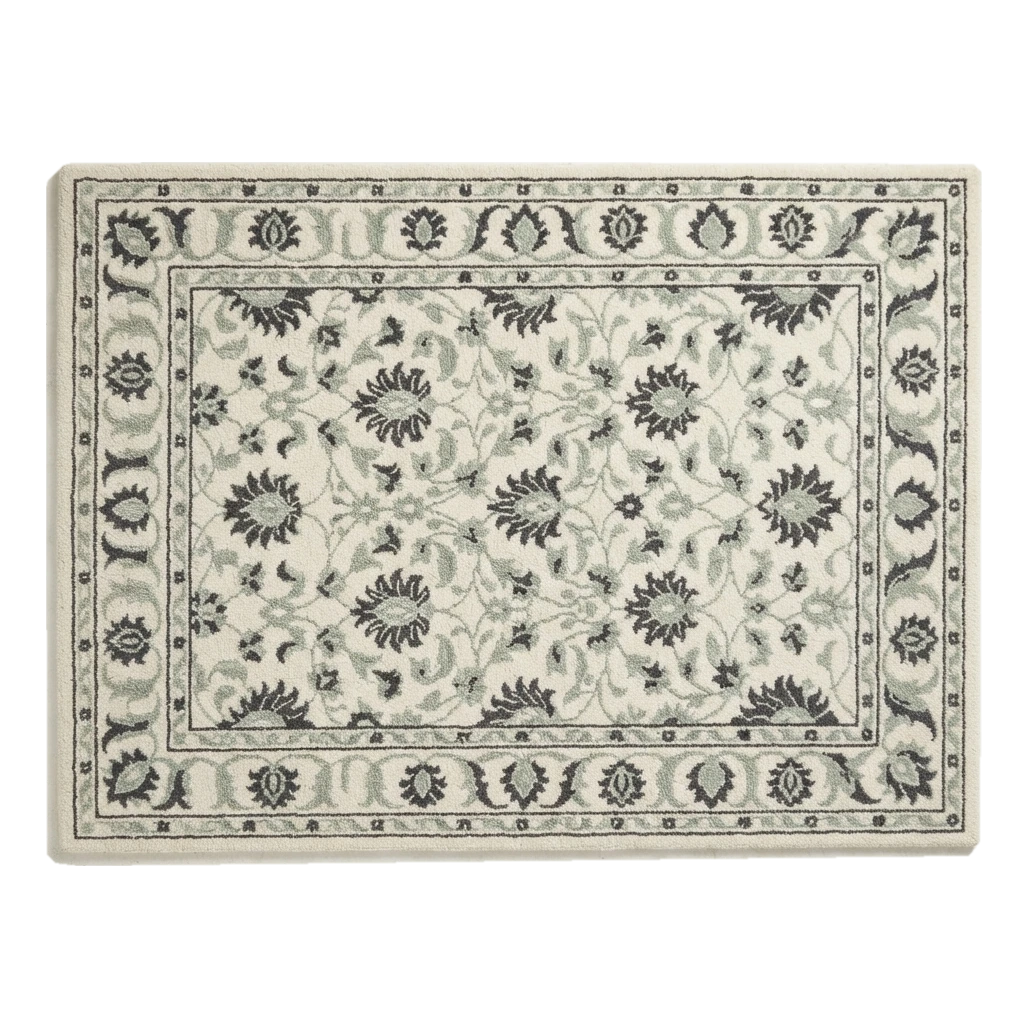 Ivory Sage Garden Hand Tufted Wool Rug - alternate view