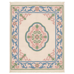 Ivory Baroque Scroll Hand Knotted Rug