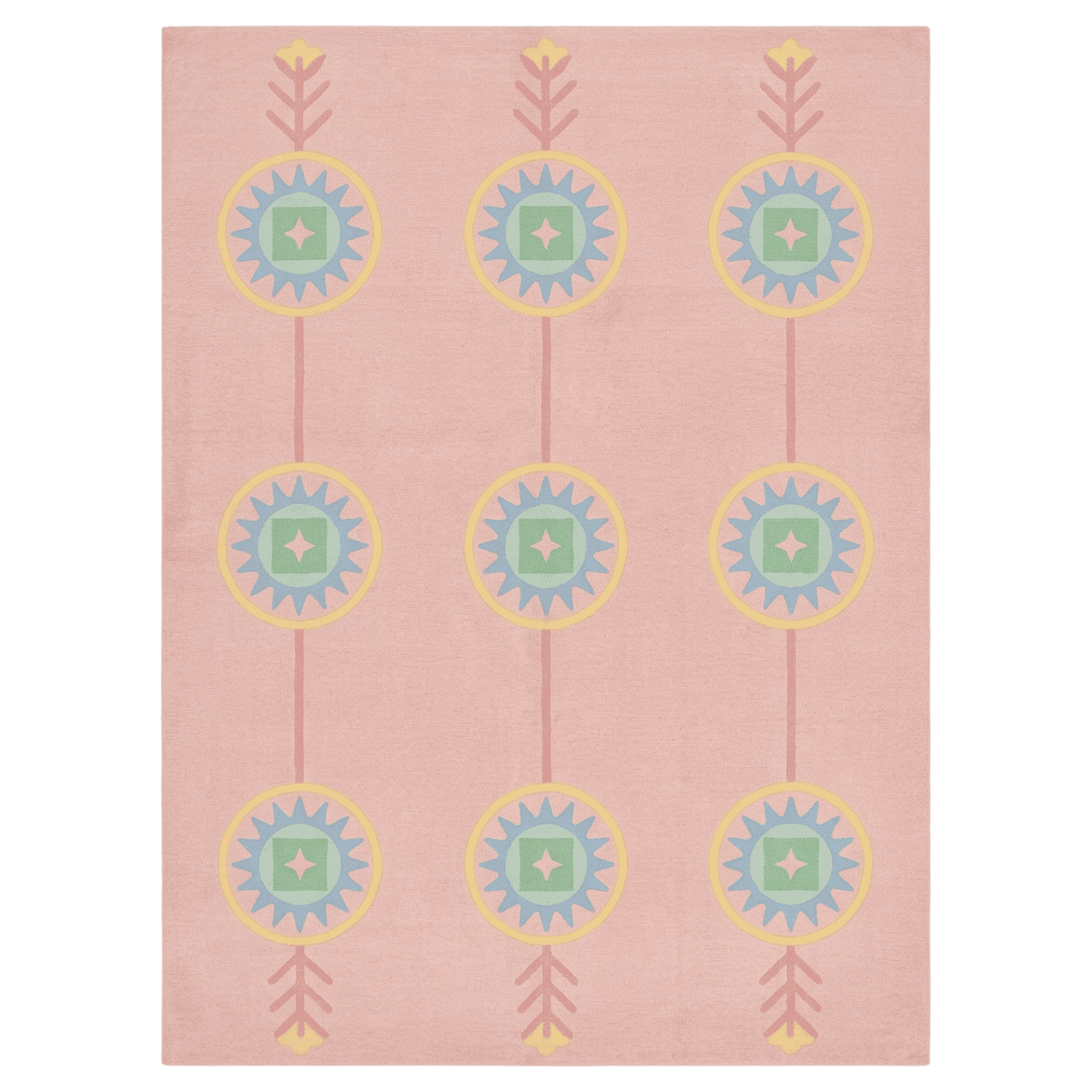 Ivory Storm Petal Hand Knotted Rug