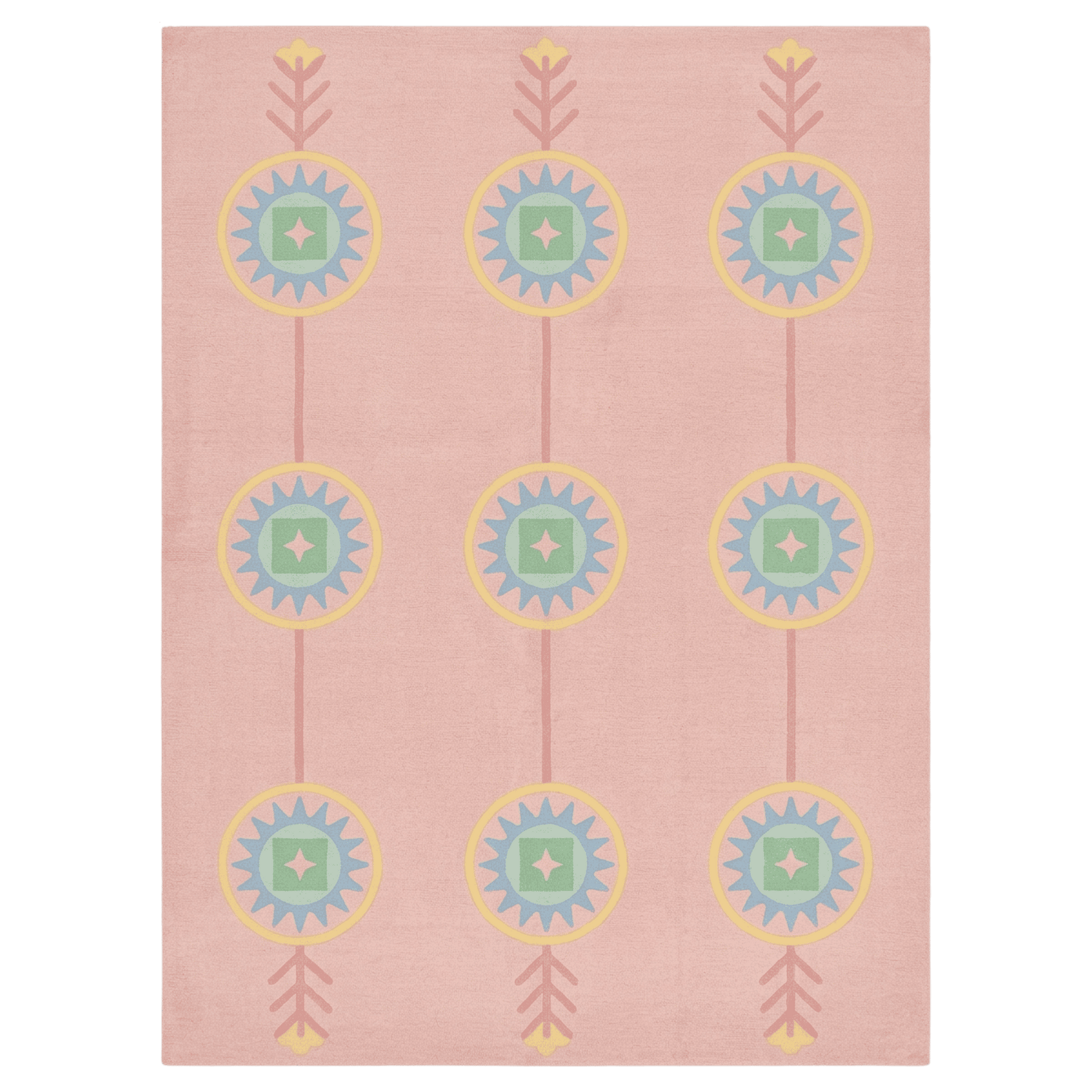 Ivory Storm Petal Hand Knotted Rug