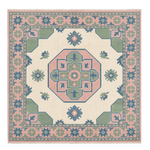 Kaleidoscope Court Hand Knotted Square Rug