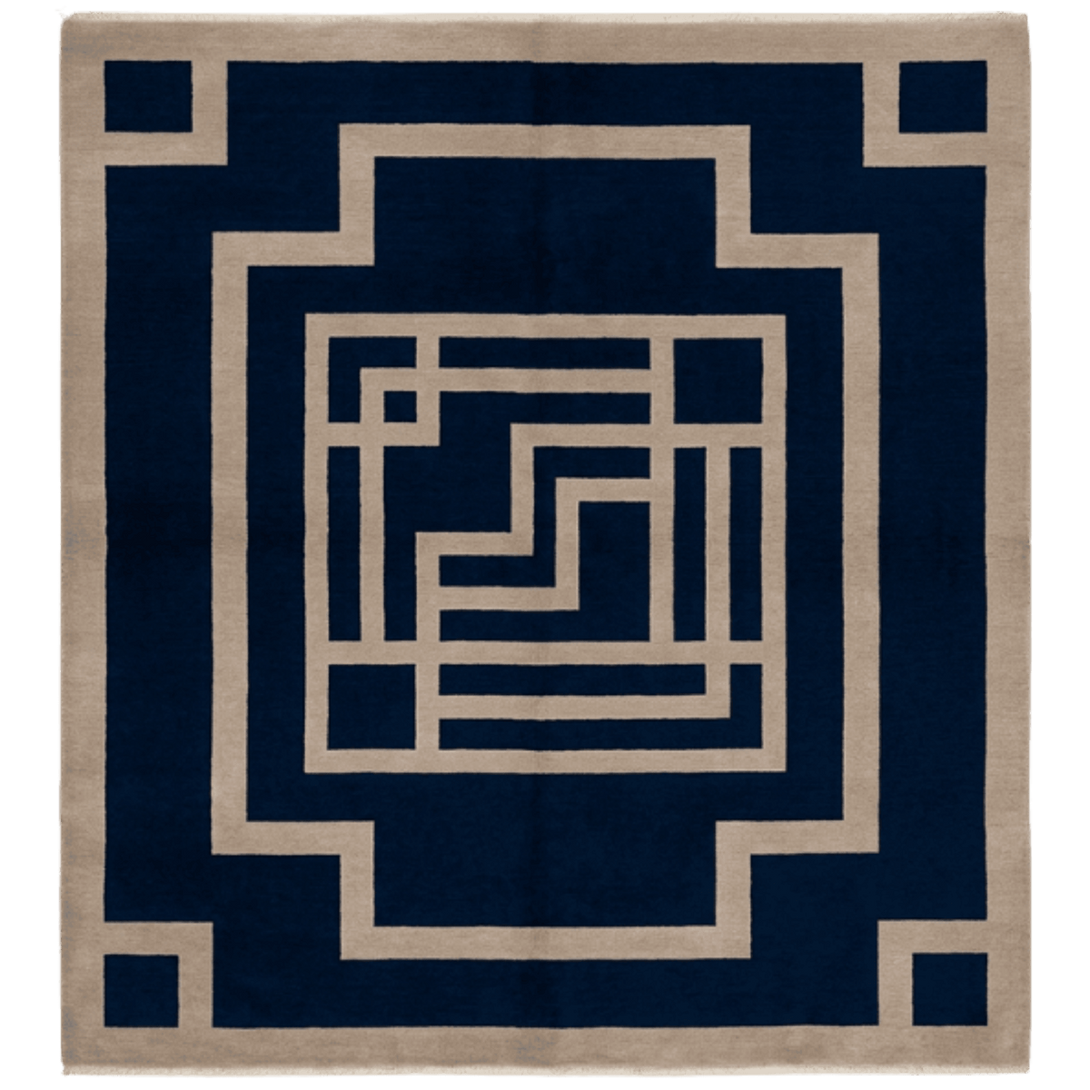 Labyrinthine Empire Hand Knotted Rug