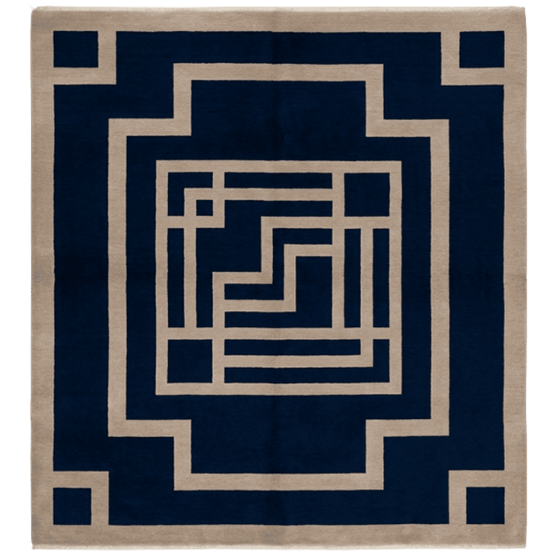 Labyrinthine Empire Hand Knotted Rug