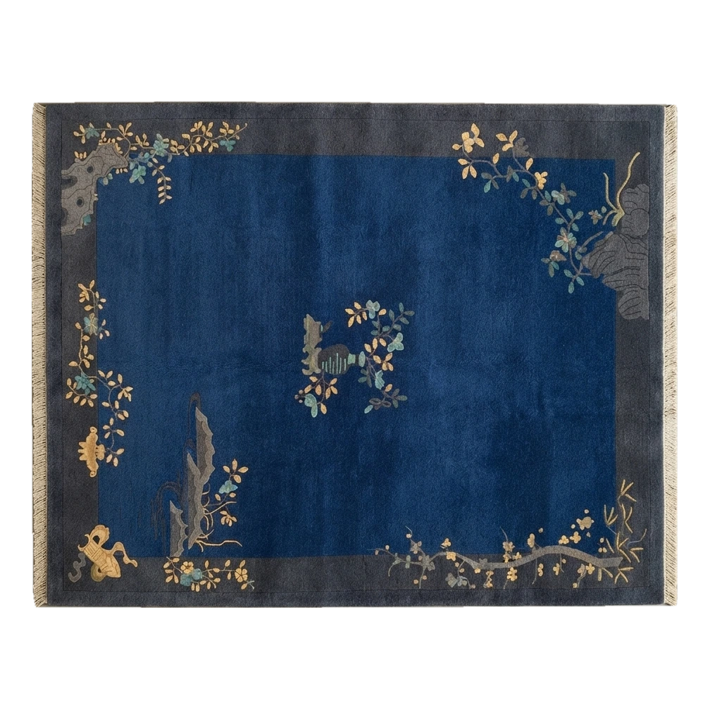 Lapis Garden Pavilion Hand Knotted Rug - alternate view