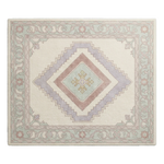 Lavender Mist Diamond Hand Tufted Wool Rug - alternate view