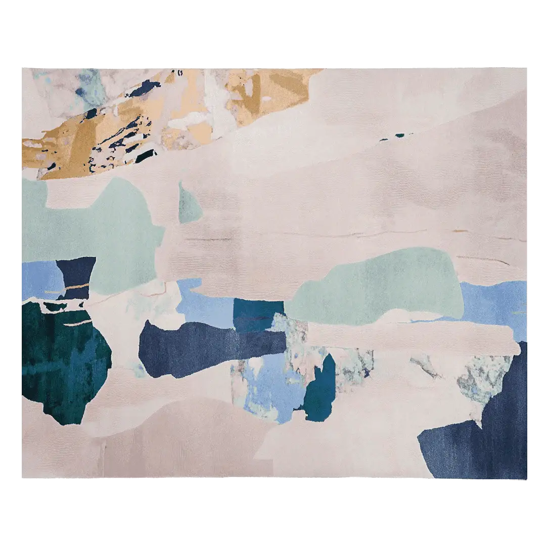 Layered Silence Form Hand Tufted Rug