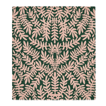 Leaf Silhouette Green Hand Tufted Wool Rug 