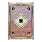 Rug with geometric pattern on a white background