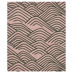 Line Art Mountain Hand Tufted Wool Rug