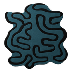 Liquid Shadow Outline Hand Tufted Wool Rug 
