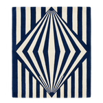 Luxe Linear Passage Hand Tufted Wool Rug 