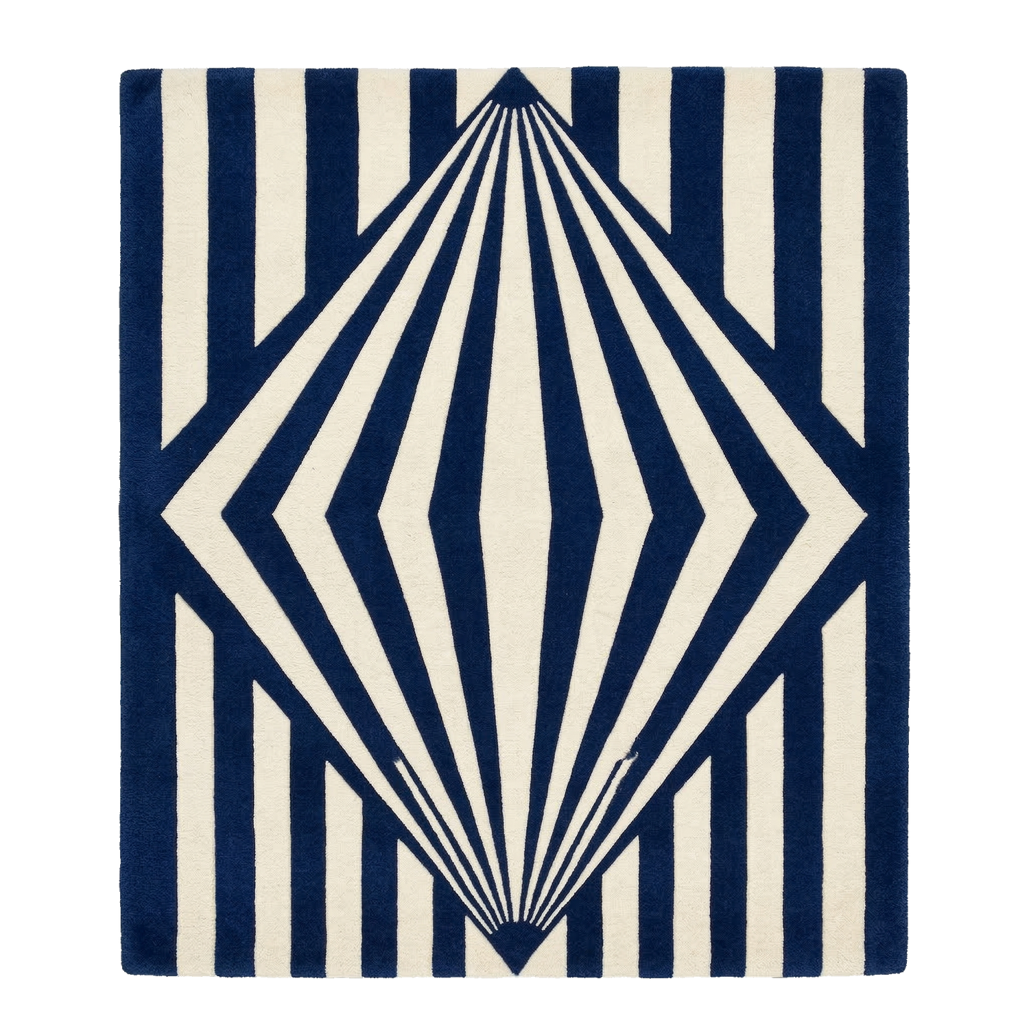 Luxe Linear Passage Hand Tufted Wool Rug 