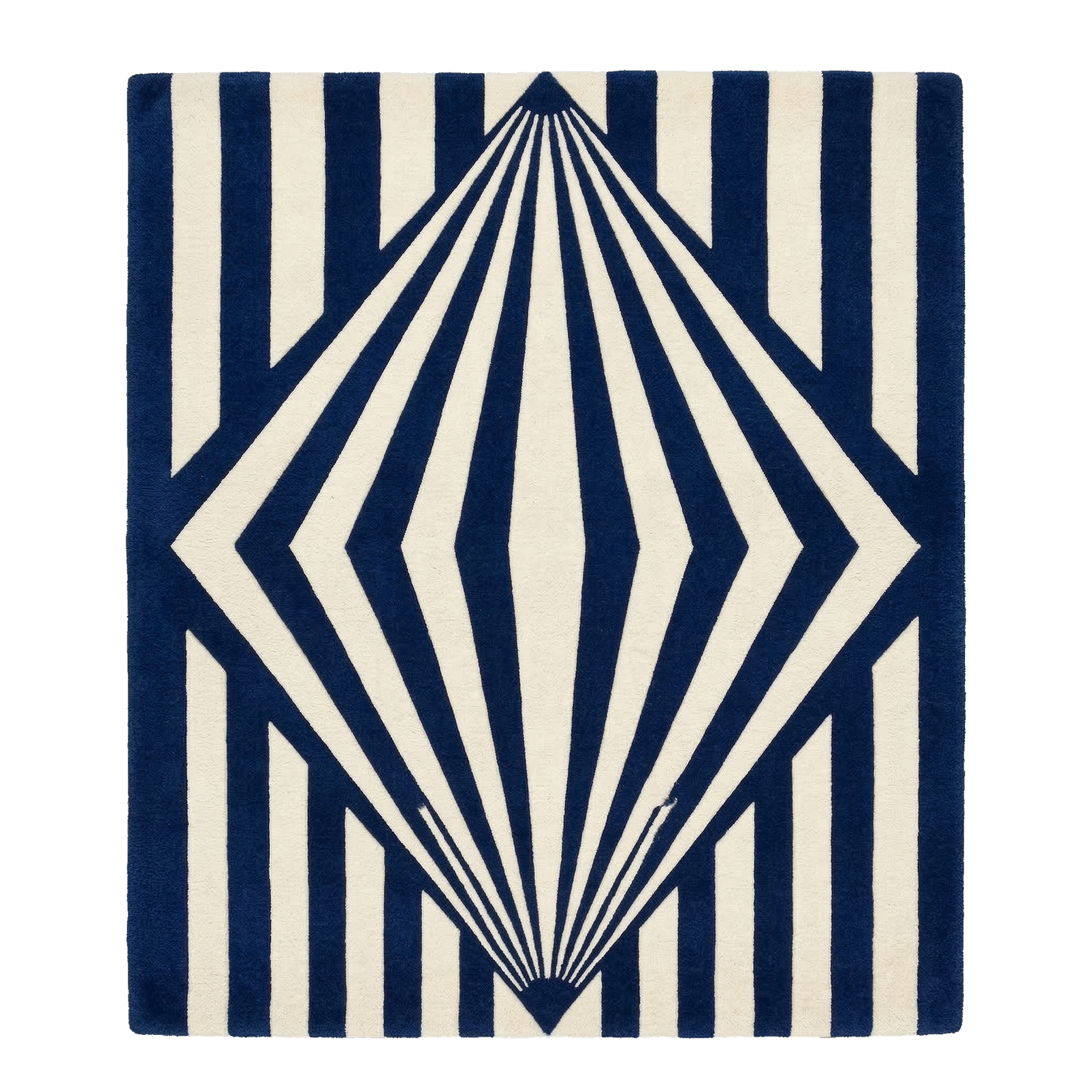 Luxe Linear Passage Hand Tufted Wool Rug 
