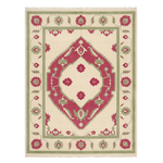 Maroon Pistachio Vintage Court Hand Knotted Rug