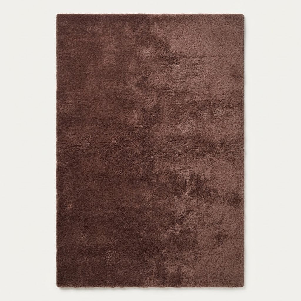 Mauve Umber Drift Hand Tufted Wool Rug - studio photo