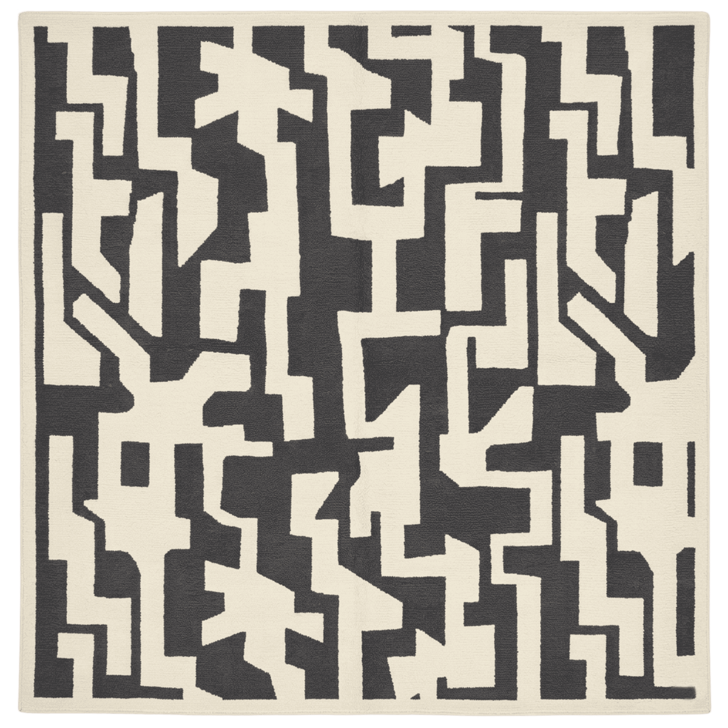 Maze of Eternal Night Hand Knotted Rug