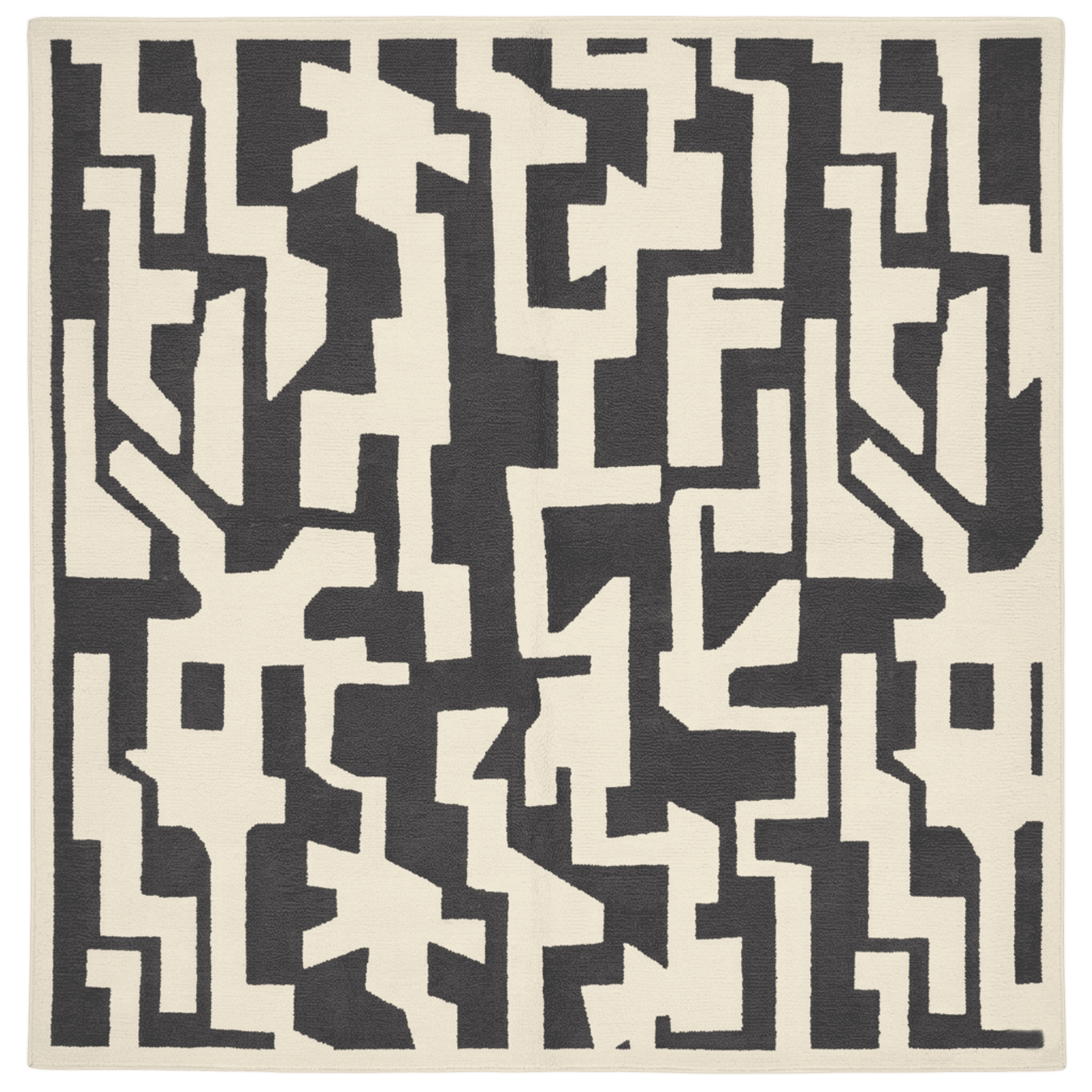 Maze of Eternal Night Hand Knotted Rug