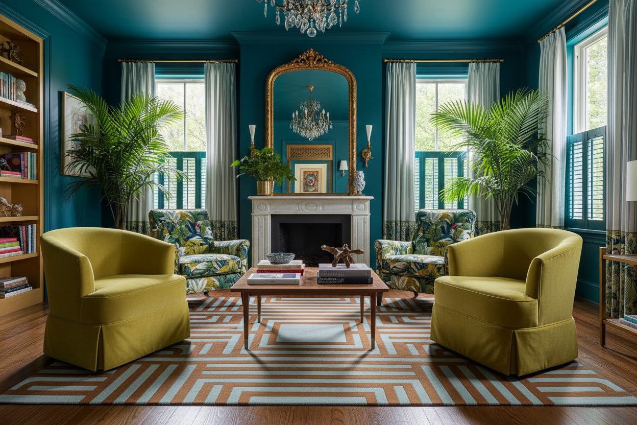 Maze of the Sky Hand Tufted Wool Rug