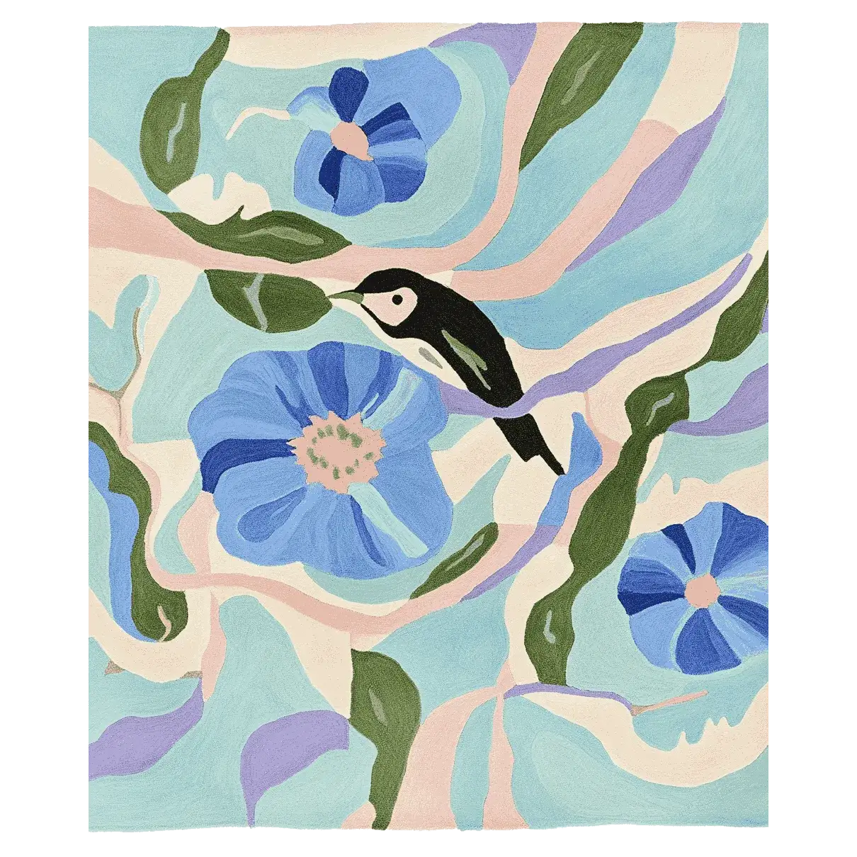 Meadow Murmur Sky Hand Tufted Rug