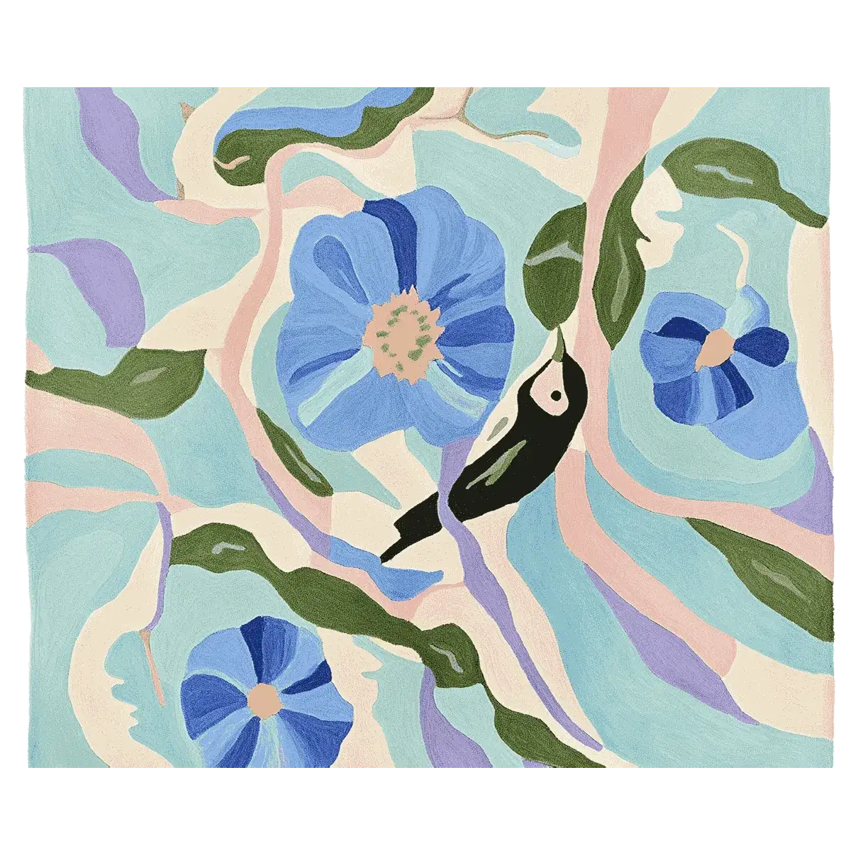 Meadow Murmur Sky Hand Tufted Rug