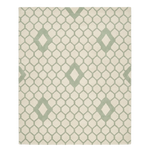 Mesh Pattern Hand Tufted Wool Rug 