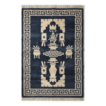 Midnight Longevity Vessels Hand Knotted Rug