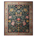 Midnight Tree of Life Hand Tufted Wool Rug