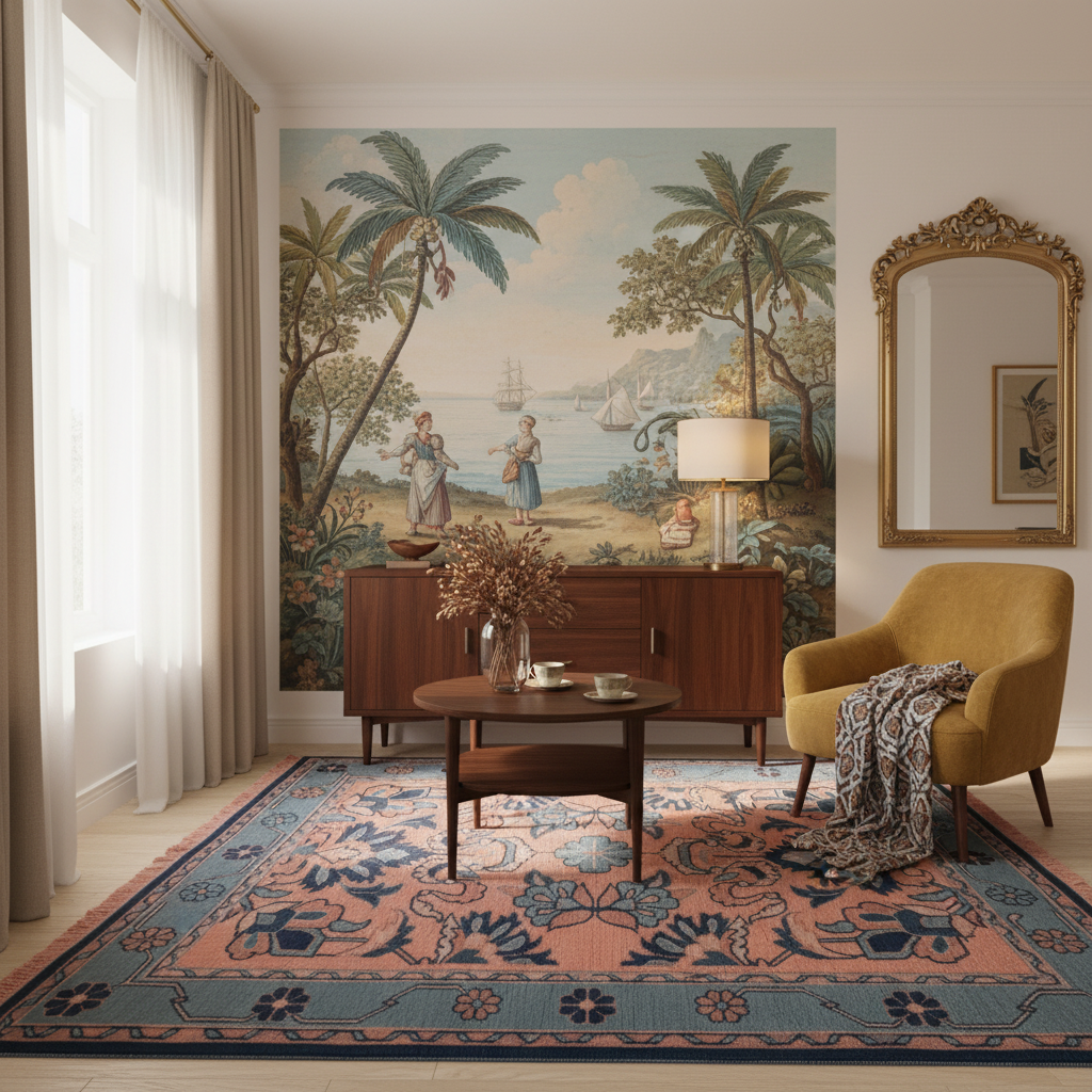 Midnight Gaze Hand Knotted Rug