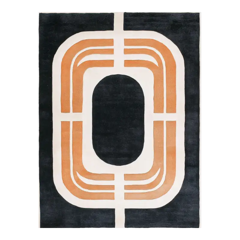 Midnight Symphony Knotted Wool Rug