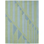 Mint Geometric Sanctuary Hand Tufted Wool Rug