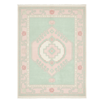 Mint Lotus Serenity Hand Knotted Rug 