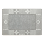 Misty Nordic Frame Flatweave Cotton Dhurrie Rug - alternate view