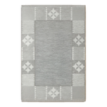 Misty Nordic Frame Flatweave Cotton Dhurrie Rug