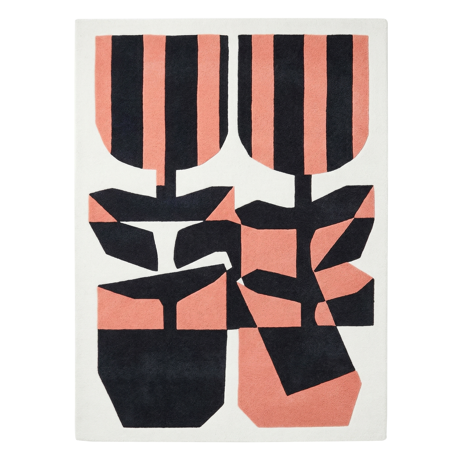 Mod Tulip Hand Tufted Wool Rug 