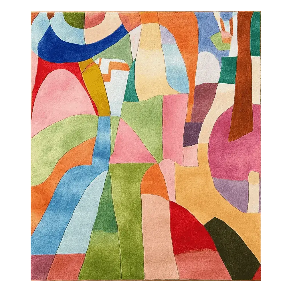 Modern Collage Hand Tufted Rug