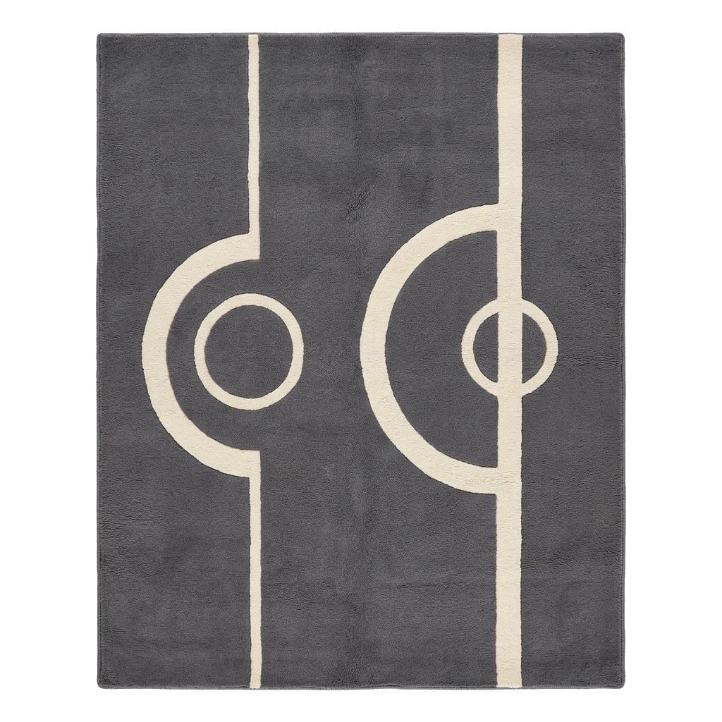 Modern Curves Hand Tufted Wool Rug
