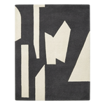 Modern Monochrome Mosaic Hand Tufted Wool Rug