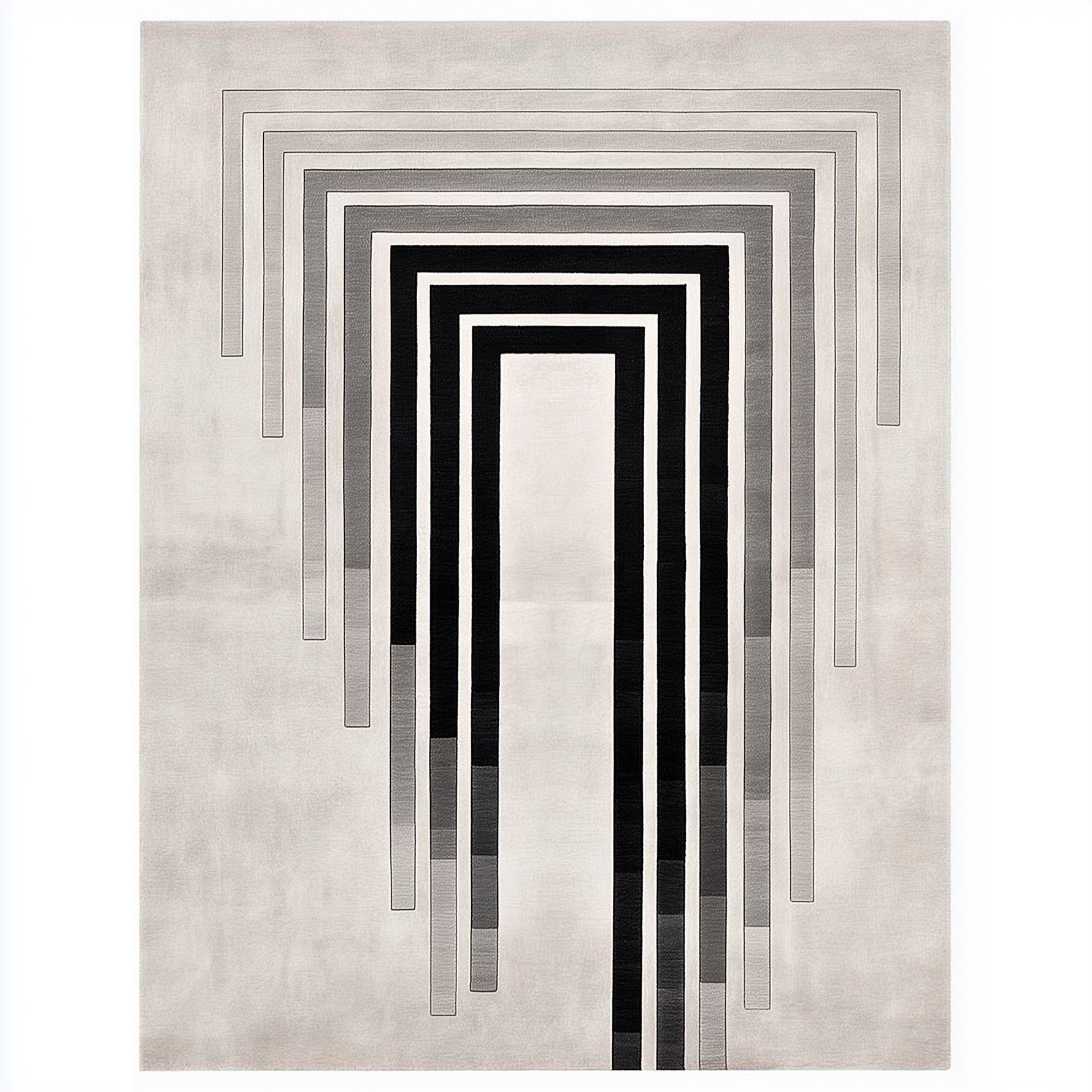 Monochrome Gateway Hand Tufted Wool Rug 