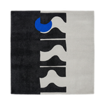 Monolithic Waves Square Hand Tufted Wool Rug