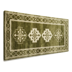 Moss Kazak Trio Hand Tufted Runner Rug - alternate view