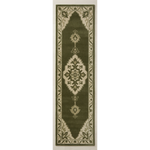 Moss Lantern Vigil Hand Tufted Runner Rug - studio photo