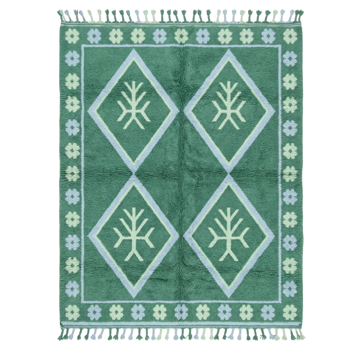 Moss Canopy Moroccan Shag Rug
