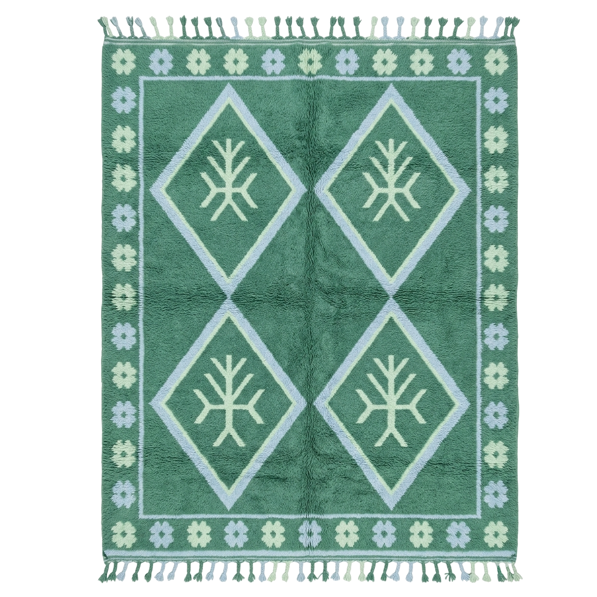 Moss Canopy Moroccan Shag Rug