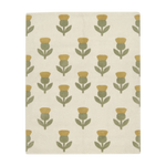 Mughal Floral Motif Hand Tufted Wool Rug 