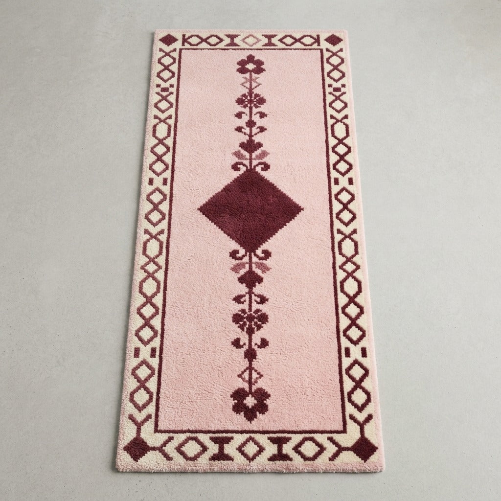 Mulberry Folk Vine Hand Tufted Runner Rug - studio photo